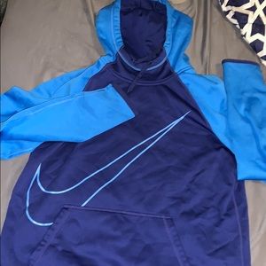 Nike dri-fit blue sweatshirt